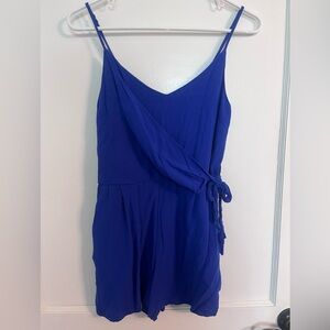 One Clothing Royal Blue One Piece Romper with pockets